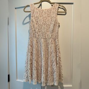 Light pink lace dress with sparkle